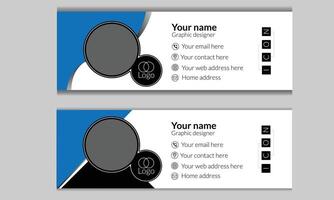 E-Mail-Signatur-Design vektor