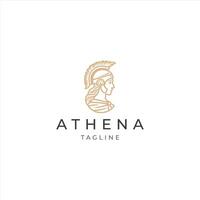 ai generiert Athena das Göttin Vektor Logo Design