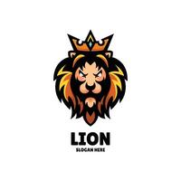 lejon maskot logotyp design illustration vektor