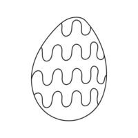 Ostern Ei. Vektor Illustration. isoliert auf Weiß Hintergrund