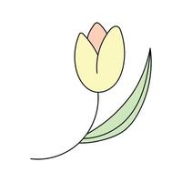 Frühling Blumen. Vektor Illustration. isoliert auf Weiß Hintergrund