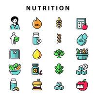 Ernährung Art farbig Symbol Vektor gut zum Webseite oder Handy, Mobiltelefon App