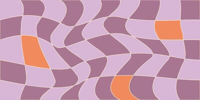 checkerboard psychedelic mönster. checkerboard bakgrund y2k retro rutnät. psychedelic textur vektor illustration.