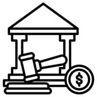 finansiell föreskrifter ikon vektor illustration