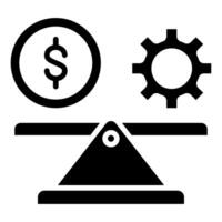 finansiell stabilitet ikon vektor illustration