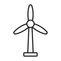 Windmühle Linie Symbol. vektor