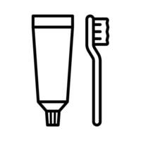 tandkräm ikon vektor formgivningsmall enkel och ren