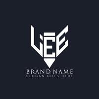 Lee abstrakt Brief Logo. Lee kreativ Monogramm Initialen Brief Logo Konzept. Lee einzigartig modern eben abstrakt Vektor Brief Logo Design.