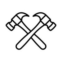Hammer Symbol Vektor Design Vorlage im Weiß Hintergrund