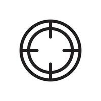 Ziel Symbol Vektor Design Vorlage im Weiß Hintergrund
