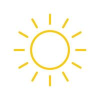 Sonne Symbol Vektor Design Vorlage im Weiß Hintergrund