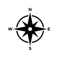 kompass ikon vektor design mall i vit bakgrund