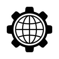 Internet Globus Symbol Vektor Design Vorlage im Weiß Hintergrund