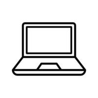 Laptop Symbol Vektor Design Vorlage im Weiß Hintergrund