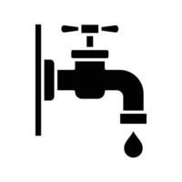 Wasser Zapfhahn Symbol Vektor Design Vorlage im Weiß Hintergrund