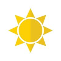 Sonne Symbol Vektor Design Vorlage im Weiß Hintergrund