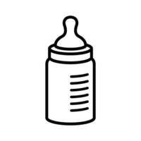 bebis flaska ikon vektor design mall i vit bakgrund