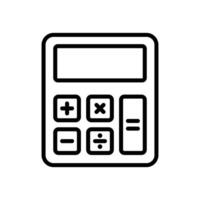 Taschenrechner Symbol Vektor Design Vorlage im Weiß Hintergrund