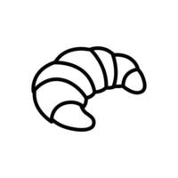 Croissant Symbol Vektor Design Vorlage im Weiß Hintergrund