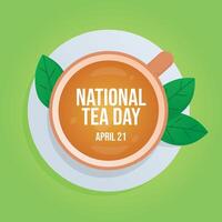 National Tee Tag Design Vorlage gut zum Feier Verwendung. Tee Tag Design Illustration. Vektor eps 10. eben Design.