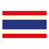 Flagge von Thailand vektor