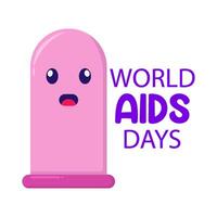 Illustration des Welt-Aids-Tages vektor