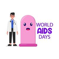 illustration av World Aids Day vektor