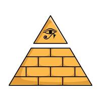 illustration av egypten pyramid vektor