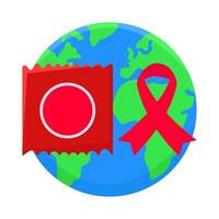 Illustration des Welt-Aids-Tages vektor