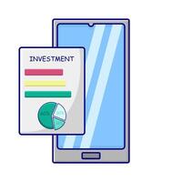 Illustration von online Investition vektor