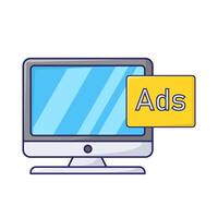 illustration av uppkopplad reklam vektor