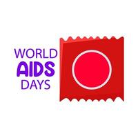 Illustration des Welt-Aids-Tages vektor