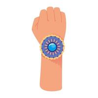 Hand mit dekorativem Armband vektor