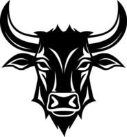 Stier - - minimalistisch und eben Logo - - Vektor Illustration