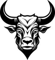 Stier - - minimalistisch und eben Logo - - Vektor Illustration