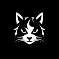 katt, minimalistisk och enkel silhuett - vektor illustration