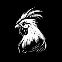 kyckling - minimalistisk och platt logotyp - vektor illustration