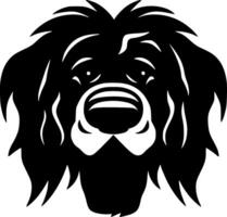 Hund - - minimalistisch und eben Logo - - Vektor Illustration