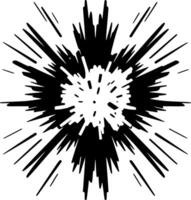 explosion - minimalistisk och platt logotyp - vektor illustration