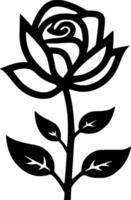 Blumen - - minimalistisch und eben Logo - - Vektor Illustration
