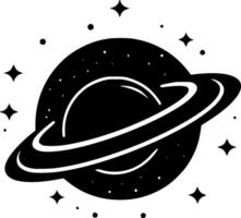 Galaxis - - minimalistisch und eben Logo - - Vektor Illustration