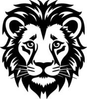 lejon bebis - minimalistisk och platt logotyp - vektor illustration