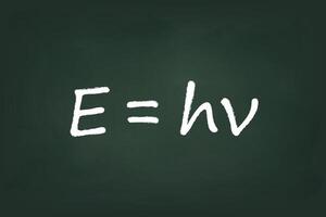 Plancks Gleichung auf Tafel Tafel vektor