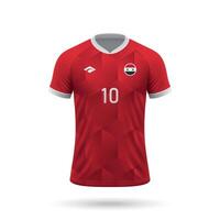 3d realistisch Fußball Jersey Syrien National Mannschaft vektor