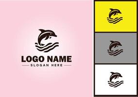 Wal Symbol Logo Vektor Kunst Grafik zum Geschäft Marke Symbol Wal Fisch Ozean Logo Vorlage