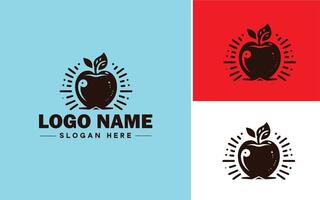 Apfel Symbol Logo Vektor Kunst Grafik zum Geschäft Marke Symbol Apfel Früchte frisch Logo Vorlage