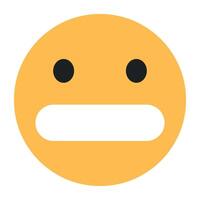 ein einzigartig Design Symbol von verzog das Gesicht Emoji vektor