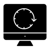 ein modern Design Symbol von online Backup vektor