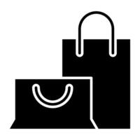 ein Prämie herunterladen Symbol von Einkaufen Taschen vektor