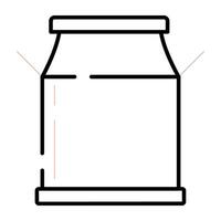 ein Icon-Design der Milchpackung vektor